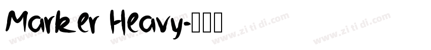 Marker Heavy字体转换